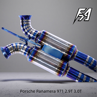 Embout d'échappement électronique en alliage de titane haute performance pour système cat-back, 4 sorties, compatible avec Porsche Panamera 971 2.9T 3.0T