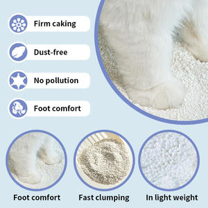 키티 고양이 쓰레기 모래 뭉치는 카사바 소나무 천연 두부 벤토나이트 고양이 쓰레기 유동성 제올라이트 지속 가능 - Product Image 4