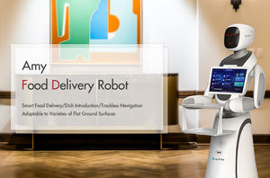 Entreprise commerciale Humanoïde Service alimentaire Ai Hospitalité <span class=keywords><strong>Assistant</strong></span> Restaurant <span class=keywords><strong>Robot</strong></span> Serveur <span class=keywords><strong>Robot</strong></span> de livraison de nourriture autonome - Product Image 6