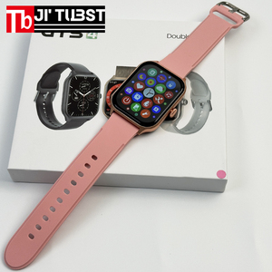 Gts4 giá rẻ <span class=keywords><strong>Android</strong></span> reloj Smartwatch Montre connecte Dây đeo bằng thép không gỉ GTS 4 thời trang Relojes thông minh đồng hồ 2024 cho nam giới phụ nữ - Product Image 1