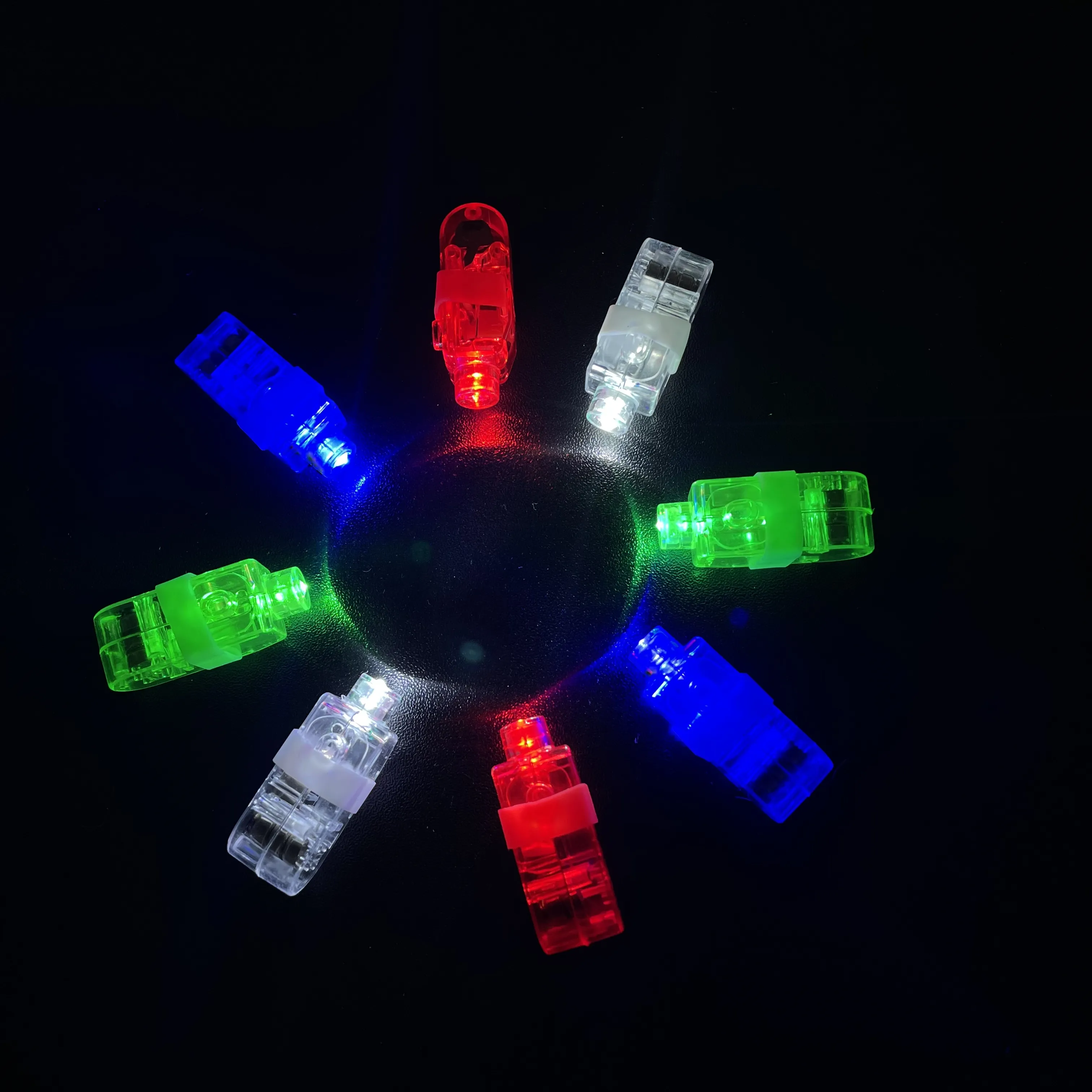 2022 Wholesale Colorful LED Ring Light Flashing Finger Lights for Christmas Party for Kids