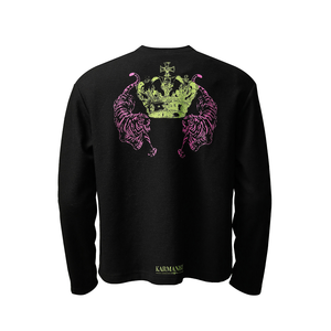 Haut à manches longues unisexe coupe ample et ajustée, style streetwear niche, imprimé gaufré vintage américain, à capuche, pour hommes et femmes, incluant sweats à capuche et sweat-shirts - Product Image 4