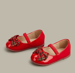 Zapatos Nuevos Personalizados para Niñas de 1 a 6 Años, Zapatos de Vestir con Lazos, Punta Redonda Plana, Zapatos de Cuero para Niños - Product Image 4