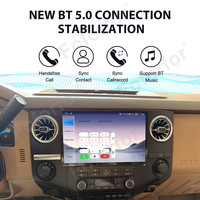 Reproductor de DVD para Auto Ford F250 2009-2014 de 12.5 Pulgadas, Unidad Principal Android, Reproductor Multimedia para Auto, Navegación GPS, Carplay, Pantalla Táctil HD