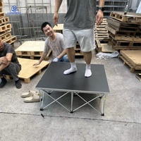 Exhibición de armadura de techo de arco al aire libre, plataforma de escenario impermeable modular de podio de escenario móvil para eventos, bodas, fiestas y conciertos