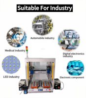 Machine de serrage de vis à soufflage d'air à moteur pas à pas contrôlée par PLC, robot tournevis automatique six axes avec alimentateur double, garantie 1 an