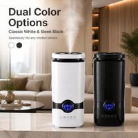 Humidificateur ultrasonique intelligent OEM 4L, écran tactile électrique, faible bruit, portable, pour la maison, l'hôtel, avec contrôle de l'humidité
