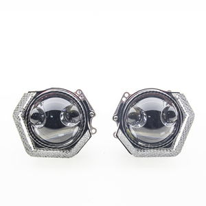Vente flash : projecteur de <span class=keywords><strong>feux</strong></span> de jour 5D Angel Eyes Hex 3.0 2.5 pouces RGBW, masque de projecteur, anneau halo, modification des phares - Product Image 5