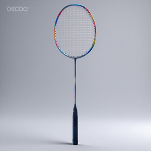Raquette de <span class=keywords><strong>badminton</strong></span> professionnelle en Fiber de carbone de haute qualité infraction complète durable avec poignée en PU souple et dure équipement de sport de vente chaude - Product Image 1