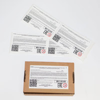 Étiquettes de certification EAC personnalisées B2B, autocollants étanches conformes aux normes russes UA/ukr, étiquettes d'emballage d'exportation avec code-barres et code QR