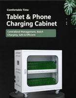 Armoire de charge pour tablettes et ordinateurs portables en métal, résistante aux intempéries, avec 10/12/15/30/60 compartiments, serrure électronique, ports USB, casier de rangement pour téléphones portables