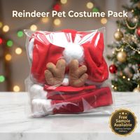 Ensemble de costumes de Noël en polaire pour chien et chat, chapeau, écharpe, cape, vêtements chauds en polyester pour animaux de compagnie, accessoires de fête, style Europe et Amérique