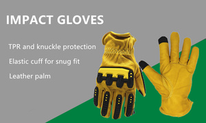 Gants en cuir SONICE de qualité assurée, chauds pour l'hiver, pour la <span class=keywords><strong>moto</strong></span>, le travail, la conduite, anti-impact, de sécurité, anti-vibrations - Product Image 5