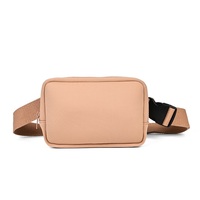 Sac banane de sport étanche personnalisé sac à bandoulière de poitrine sac de taille en néoprène à fermeture éclair pour la course à pied