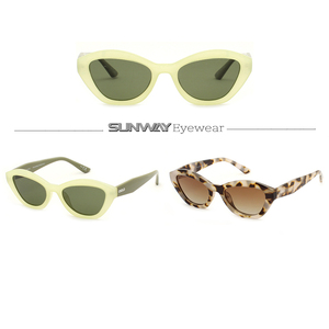 New Trending Style Cat Eye Frame Sun Glasses UV Protection OEM Supplier Custom Design Logo Sunglasses for Women Men - Product Image 2