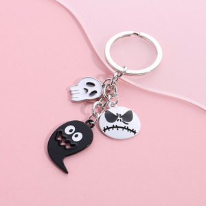 Venta al por mayor, gran oferta: Llavero creativo de acero inoxidable con diseño de llave de esqueleto, lindo llavero de momia, llavero de fantasma de moda para Halloween, unisex. - Product Image 5