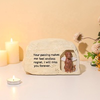 Urna de Resina para Mascotas, para Cenizas de Perros y Gatos, Urna Funeraria Pequeña con Diseño de Dibujos Animados, Recuerdo Conmemorativo, Urna para Entierro o Cremación