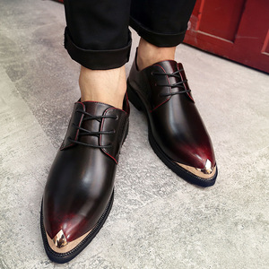 Zapatos de Hombre 2026, Estilo Coreano y Británico, Combinables con Todo, Juveniles, Modernos, Transpirables, de Punta, de Cuero - Product Image 4