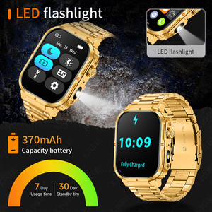 <span class=keywords><strong>Montre</strong></span> intelligente <span class=keywords><strong>Lige</strong></span> BW0908 avec lampe de poche, étanche IP68, écran de 2,01 pouces, appels sans fil, surveillance de la fréquence cardiaque, météo, montres de sport - Product Image 6