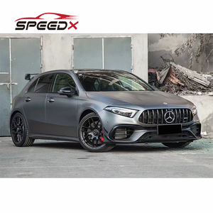 Pour Mercedes Benz une <span class=keywords><strong>classe</strong></span> <span class=keywords><strong>W177</strong></span> mise à niveau A45 <span class=keywords><strong>AMG</strong></span> Kit de carrosserie large <span class=keywords><strong>calandre</strong></span> de pare-chocs avant - Product Image 2