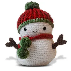 Amigurumi Crochet bonhomme de neige motif givré bonhomme de neige et arbre de noël peluche douce services de livraison directe