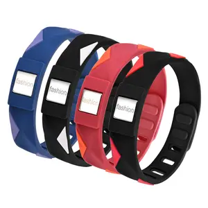 Power Ionics Silicone Bracelets Tourmaline, Germanium & Titanium Golf Wristband for Men Jewelry adjustable