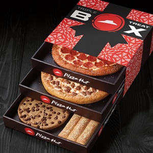 Boîte à Pizza personnalisée avec Logo, emballage alimentaire écologique, Triple boîte à friandises, blanc noir, 12 14 pouces, prix de gros - Product Image 3