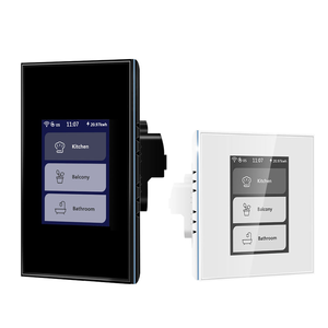 מתג קיר חכם LANBON עם 4 כפתורים, מסך מגע, תצוגת LCD, בקרת זמן, ניטור צריכת חשמל, תאורת קצה, בעל תקני CE, FCC ו-RoHS. - Product Image 4