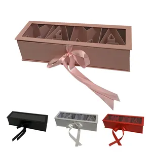 批发礼品盒字母组合透明花盒母亲节礼品花包装妈妈盒