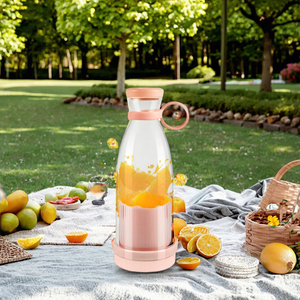 Mixeur-presse-agrumes électrique portable 380 ml en acier inoxydable, recharge USB, pour usage hôtelier, idéal pour jus de citron et d'orange, et smoothies - Product Image 4