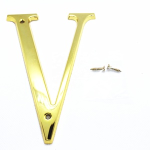 Numéros and lettres pour porte d'entrée, en laiton ou plaqué argent, pour appartement, maison, bureau, 100 pièces - Product Image 6