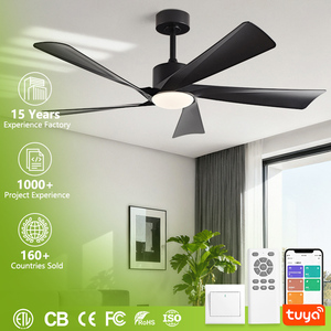 <span class=keywords><strong>Ventilateur</strong></span> de <span class=keywords><strong>plafond</strong></span> industriel à 5 pales <span class=keywords><strong>avec</strong></span> <span class=keywords><strong>lumière</strong></span> LED, finition nickel brossé, télécommande, 52 pouces, pales en ABS imitation noyer, <span class=keywords><strong>ventilateur</strong></span> DC <span class=keywords><strong>silencieux</strong></span> - Product Image 1