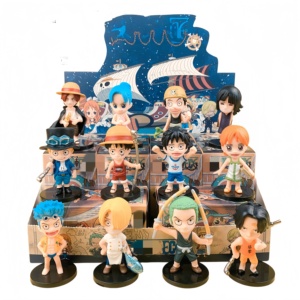 Mini <span class=keywords><strong>Figura</strong></span> <span class=keywords><strong>de</strong></span> Anime en Caja Sorpresa, 12 Piezas, Linda Versión Q con Luffy, <span class=keywords><strong>Zoro</strong></span>, Nami, Pequeño Juguete Sorpresa para Regalo <span class=keywords><strong>de</strong></span> Cumpleaños, Recuerdo <span class=keywords><strong>de</strong></span> Fiesta Infantil - Product Image 1