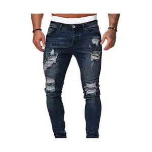 Pencil Pants Boyfriend Present Jeans Cheap Factory Price Bulk Wholesale Casual For Men Slim Softener Knitted Medium Wash
