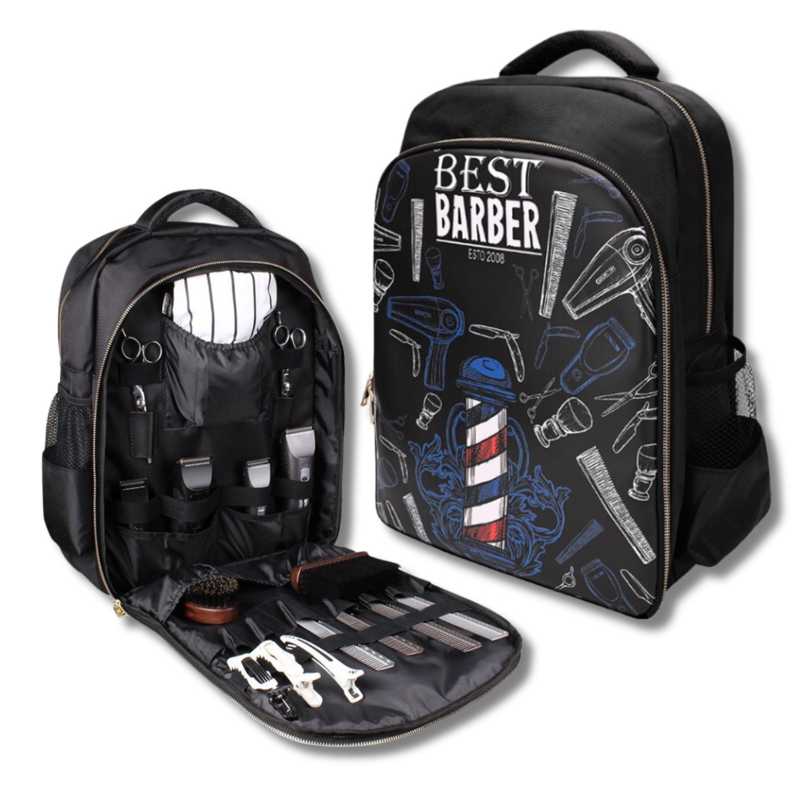 barber travel backpack Suavecito  Professional Bag helping you organize your various hair tools in a neat and orderly fashion Barber Bag