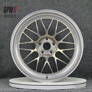 Rines GPW Personalizados Monobloque Forjados en Oro Champán, Diseño Cóncavo Profundo, 18 19 20 21 22 5x112 5x114.3 5x120 5x130 para BMW M6 Audi Porsche - Product Image 1