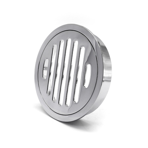 镀铬圆形黄铜地漏过滤器，适用于浴室装修 - Product Image 2