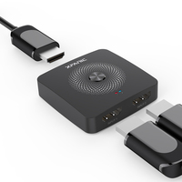 XFANIC 1 في 2 خارج 3D 4 طريقة HD الخائن 1x2 4K HDMI الجلاد الصوت موزع فيديو التبديل