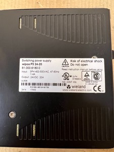 WIELAND WIPOS P3 24-20, ALIMENTATION ÉLECTRIQUE COMMUTÉE, 400-500VAC, XLNT Occasion - Product Image 6