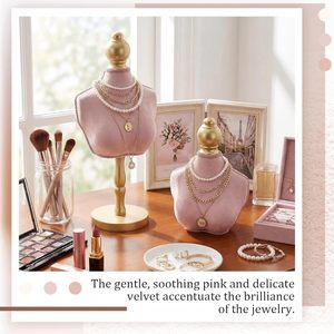 Nouveau Présentoir de Colliers en Velours pour Vitrine et Photographie, Support de Mannequin pour Pendentifs, Chaînes et Bijoux, Personnalisable avec Logo - Product Image 3