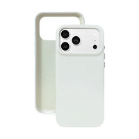 Coque de téléphone en gros d'usine avec doublure en microfibre, protection de caméra surélevée, plusieurs couleurs unies pour la série iPhone
