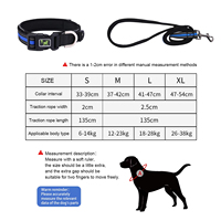 Collier de chien tactique détachable réglable réfléchissant durable robuste rembourré en nylon et polyester pour toutes les races
