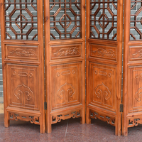 Paravent en bois traditionnel pliable, design multifonctionnel, nombre de lames personnalisable, construction durable et imperméable