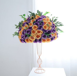 European Forest Style Wedding Arrangement <strong>Artificial</strong> Silk Green <strong>Hydrangea</strong> Rose Flower Centerpiece for Party Event Decoration - Product Image 4