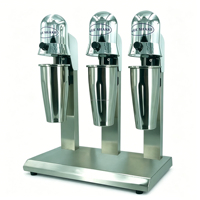 Mixeur à lait et à thé ITO à trois têtes en acier inoxydable haute efficacité, puissance 500-1000W, tension 110-240V, vitesse 18000 tr/min, réduction du bruit