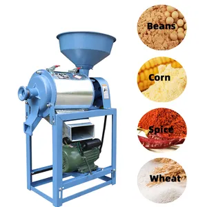Mesin pengolah tepung jagung proses makanan, mesin pembuat bubuk jagung halus untuk tepung roti/Mie/pasta