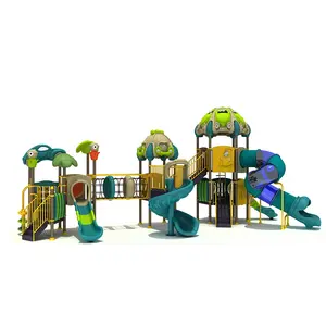 YL-C104-14 Car Theme Kids Plastic Garden Slide Outdoor Playground For Children