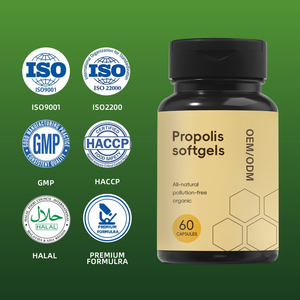 Gélules de Propolis Personnalisées OEM, Gelée Royale, <span class=keywords><strong>Pollen</strong></span> <span class=keywords><strong>d</strong></span>'<span class=keywords><strong>Abeille</strong></span>, Vitamine E, Produit Apicole Naturel, Riche en Protéines, Soutien Immunitaire pour Adultes - Product Image 3