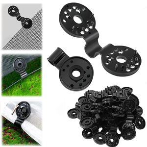 Clips de fixation pour filet d'ombrage, filet de jardin, protection solaire, anti-insectes, accessoires pour film de serre, boucles incluses - Product Image 4