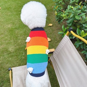 Vêtements pour chien, pull chaud d'hiver, motif dessin animé, pour bouledogue français, schnauzer, bichon frisé, teddy, shiba inu, West Highland, tricot <span class=keywords><strong>arc</strong></span>-<span class=keywords><strong>en</strong></span>-<span class=keywords><strong>ciel</strong></span> - Product Image 4